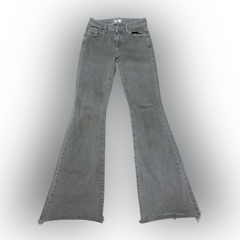 MOTHER Gray Flare & Wide Leg Jeans